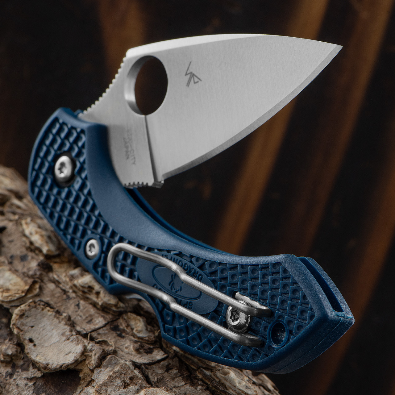 Spyderco Dragonfly 2 CPM-SPY27 Satin Blade Cobalt Blue FRN Handles