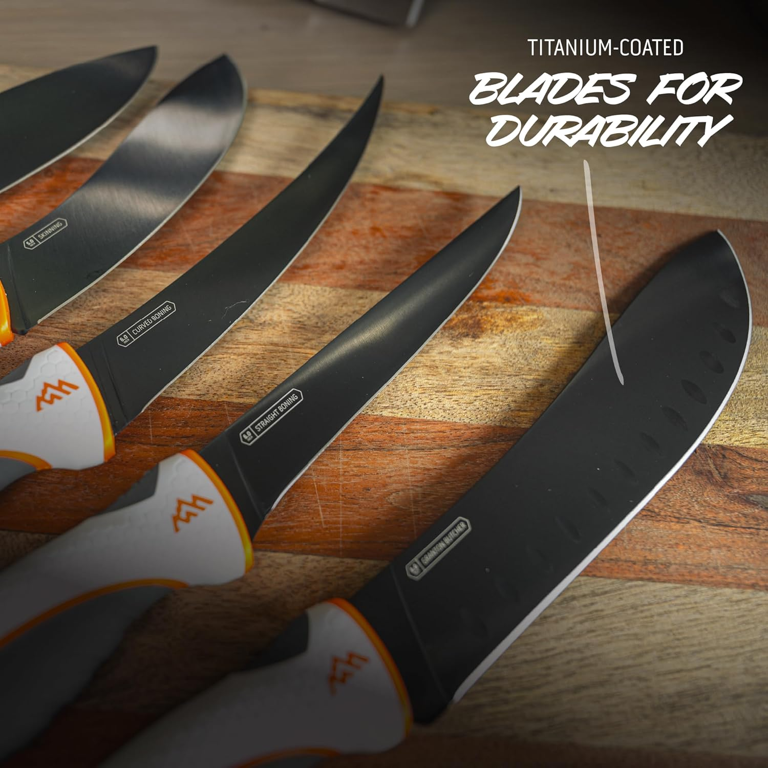 Outdoor Edge ErgoMax Fixed Blade Knife Set Plain Edge 5 Knives